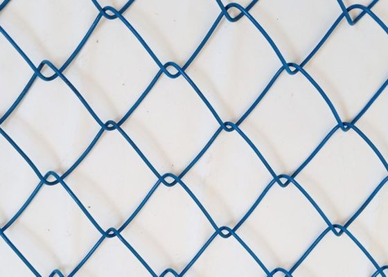 PVC bleu tissé Diamond Mesh Fencing de la couleur 60x60mm