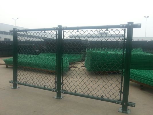 Q195 Sportsfield 50*50mm Diamond Mesh Fencing enduit de plastique