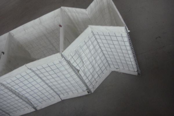 chaud résistant de mur de bastion de Hesco de taille de 1.0m plongé a galvanisé 5.0mm