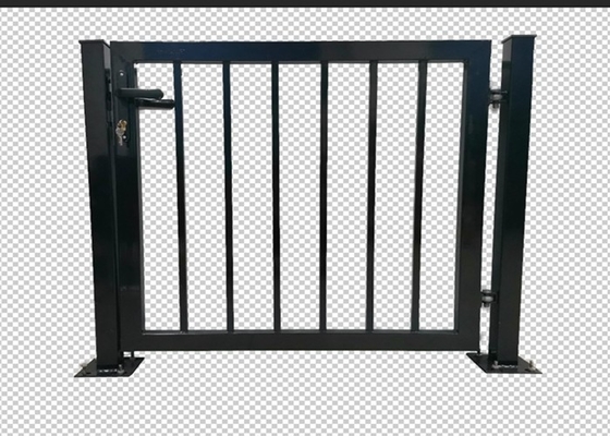 La barrière Gate Pvc Coated de jardin en métal de taille de Ral6005 1.5/1.8m a soudé le tuyau simple